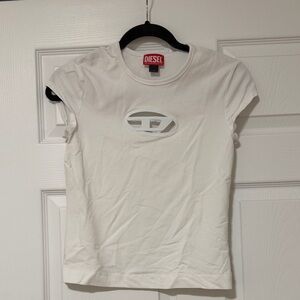Diesel Ivory Logo Tee